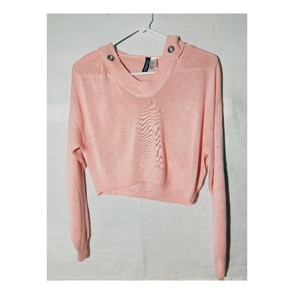 Cropped, pink sweater - Picture 1 of 4
